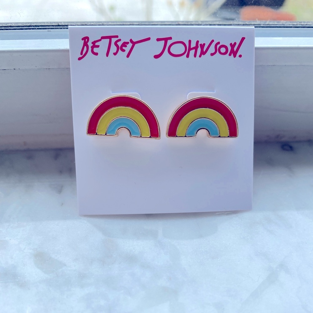 CLEARANCE-FINAL DROP Betsey Johnson rainbow earrings